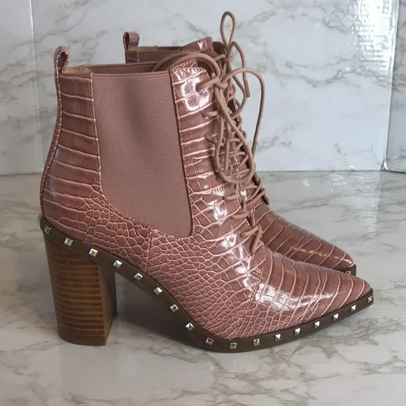 Charles By Charles David Debate studded chunky block heel Booties size 8 - Picture 5 of 11